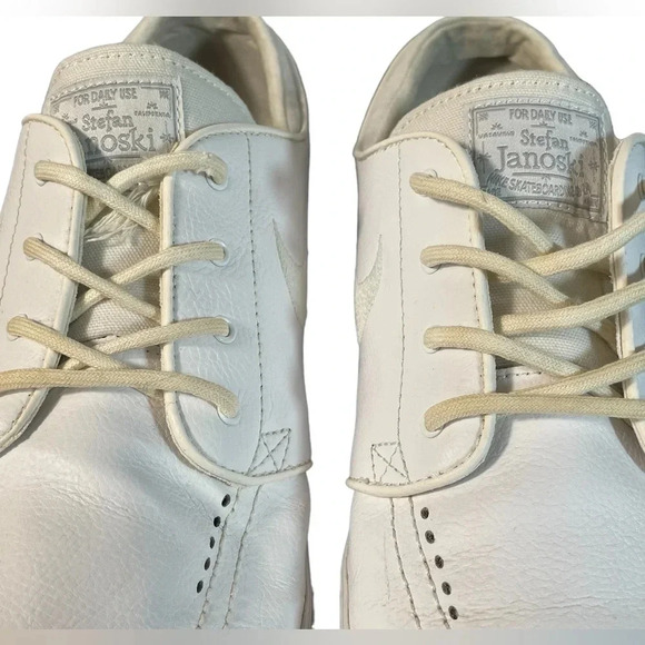 Nike SB Janoski RM White Canvas Skate Shoes Size 13 - Picture 8 of 11